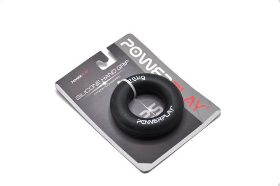 Еспандер кистьовий силіконовий PowerPlay PP-4324 Hand Grip Ring Hard 25 кг. Чорний | Зображення 9