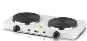 Плита двухконфорочная электрическая кухонная RAF-8020A настольная переносная электроплита дисковая