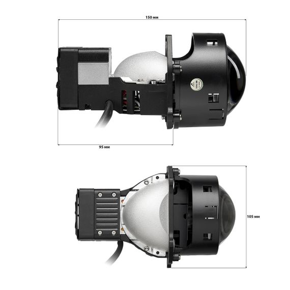 Комплект світлодіодних лінз Kamiso (Aozoom) DLPD-01 Bi-LED LASER 5500K 75/66W | Зображення 1