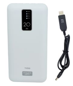 Комплект резервного живлення для роутерів павербанк Tx23 20000 mAh + кабель 9 V УПС ДБЖ безперебійник UPS