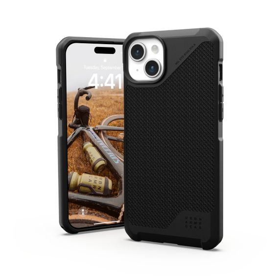 Чохол UAG для Apple iPhone 15 Plus Metropolis LT Magsafe, Kevlar Black (114308113940) | Зображення 1