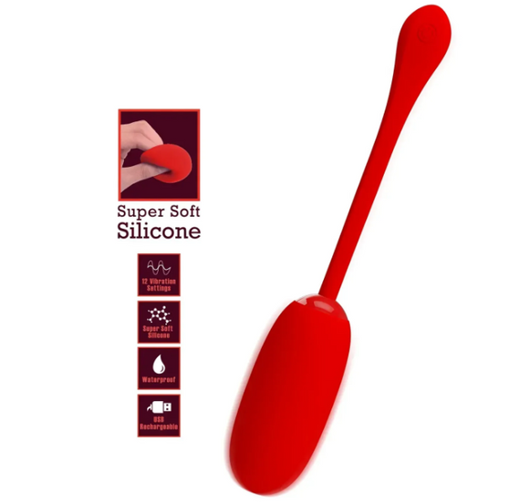 Перезаряджуване вібро яйце Pretty Love — Julius EGG Red sexstyle | Зображення 8
