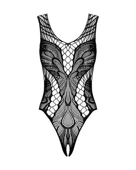 Бодистокинг с вырезами Obsessive B138 teddy S/M/L, black, с доступом sexstyle | Зображення 2