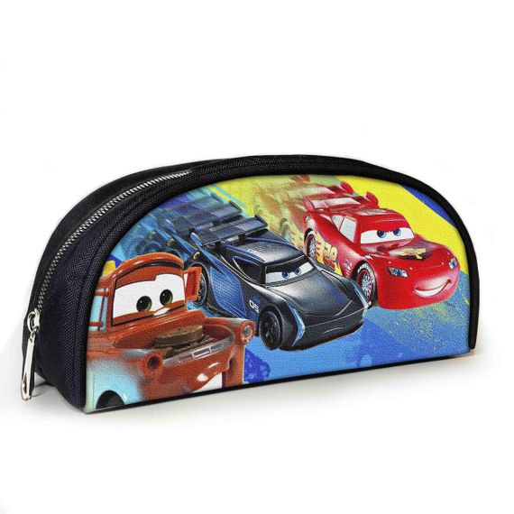 Пенал школьный с принтом Тачки Молния Маккуин 23х10х8 см детский для девочки,мальчика (3932)