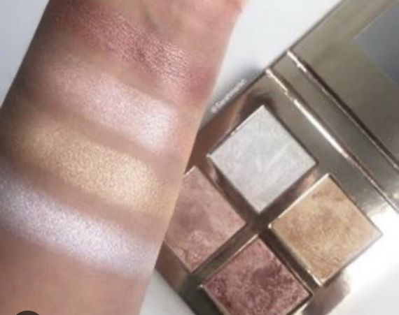 Makeup revolution face quad палетка хайлайтерів incandescent | Зображення 2