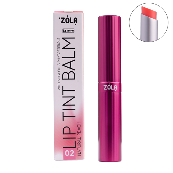 Бальзам для губ ZOLA Lip Tint Balm - 02 Peach Natural (3 g)