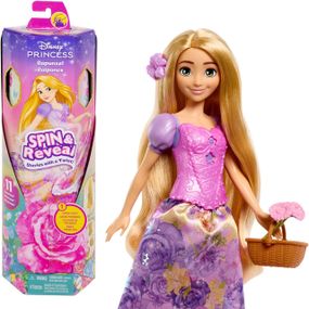 Лялька Рапунцель з аксесуарами Крути та прояви Rapunzel Disney Spin & Reveal