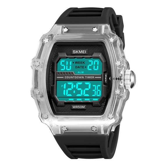 Чоловічий годинник Skmei 2296WTBK White-Black | Зображення 1