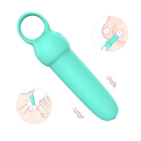 Мини-вибратор Every Night Toys Elliot светло-бирюзовый, 10 режимов вибрации Sex Aura