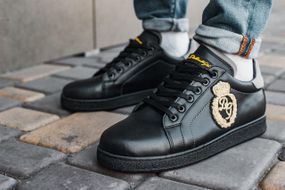 Кеди Dolce&Gabbana Snakers Logo Black кросівки дольче габану