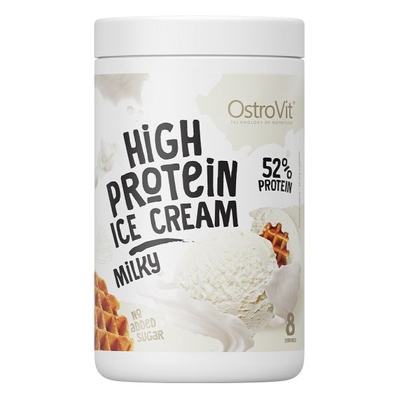 Протеин OstroVit High Protein Ice Cream 400 g /8 servings/ Milky
