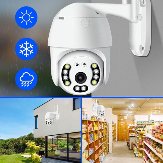 Вулична IP камера відеоспостереження з WiFi, CAMERA CAM 6 / Поворотна ip камера відеоспостереження / Відеокамера з віддаленим | Зображення 1