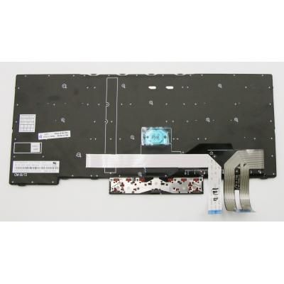 Клавиатура ноутбука Lenovo ThinkPad E480/L480 черная с черной,трек (A46073) | Зображення 1