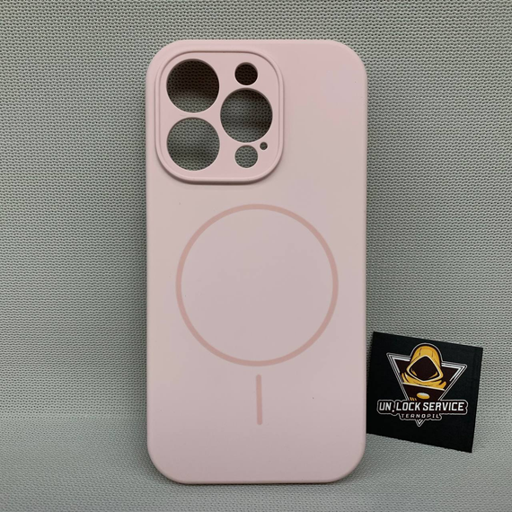 Чохол Iphone 14 Pro MagSafe Софт Тач м'який Протиударний Рожевий