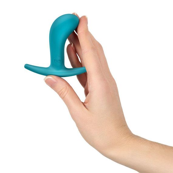 Анальная пробка Fun Factory BOOTIE S Aquamarine, диаметр 2,8 см, тонкий ограничитель Sex Aura | Зображення 1