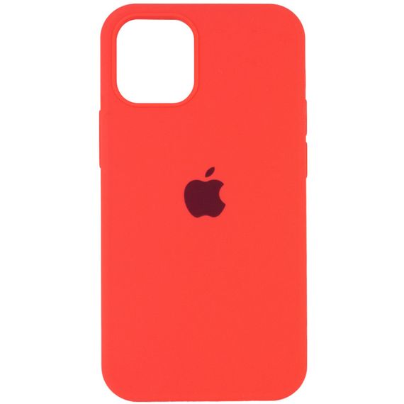 Чохол Silicone Case Full Protective (AA) для Apple iPhone 16 Pro (6.3") Кавуновий / Watermelon red
