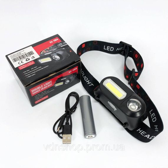 Налобний світильник для точних робіт 1804-XPE+COB, Ліхтар на лоб для риболовлі Police AW-89 | Зображення 8