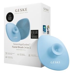 Щетка для лица GESKE Facial Brush 4в1 с держателем white, Голубой