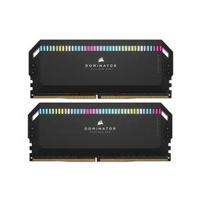 Модуль пам'яті для комп'ютера DDR5 32GB (2x16GB) 6000 MHz Dominator Platinum RGB Black Corsair (CMT32GX5M2X6000C36)