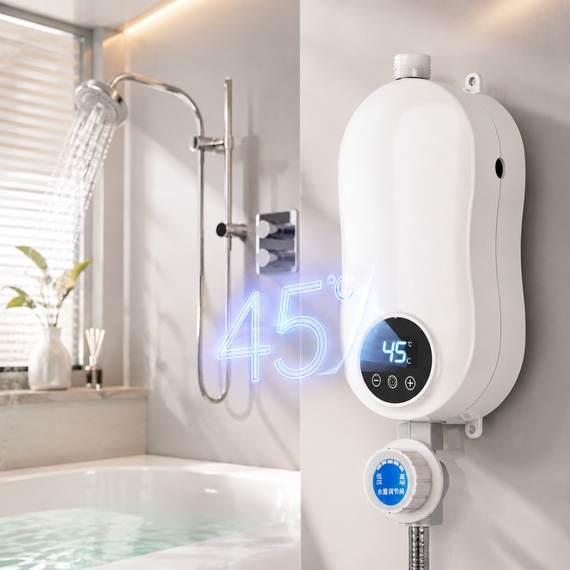 Проточний водонагрівач с душем Electric water heater RYK-007/212 | Зображення 1