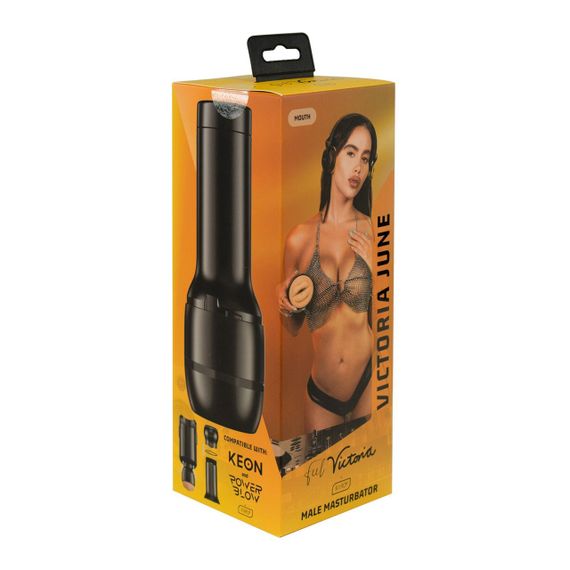 Мастурбатор Kiiroo Feel Victoria June Mouth Stroker PBC, совместимый с PowerBlow и Keon sexstyle