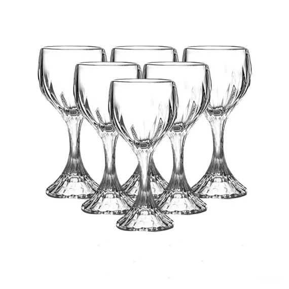 Келихи з товстого скла набір для вина з 6 штук по 157 мл HP550