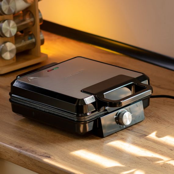 Вафельниця на 4 бельгійських  вафлі з антипригарним покриттям Sokany SK-08031 | Зображення 8