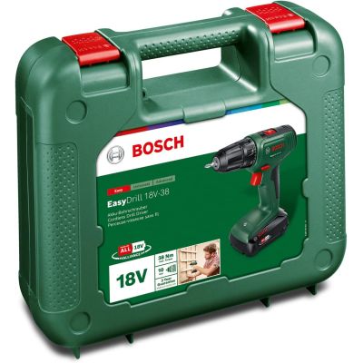 Шуруповерт Bosch EasyImpact 18V-38, 18V, 2Ah, 20-38Нм, 0-430-0-1630об/мин, кейс (0.603.9D8.003) | Зображення 2