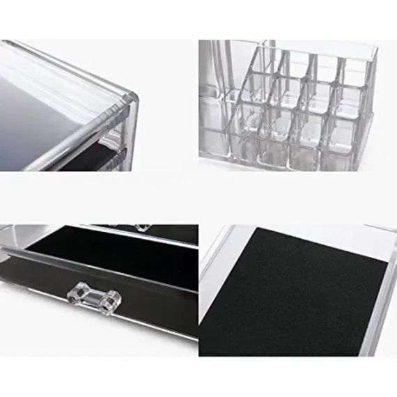 УЦЕНКА! Органайзер-стойка для косметики с 4 ящичками Cosmetic Storage Box (Повреждение корпуса 3055) | Зображення 5