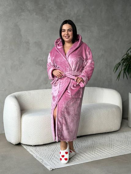 Женский махровый халат батал (3203/4) 2XL