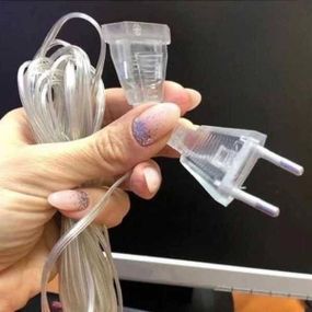 Подовжувач для гірлянди 3м Прозорий