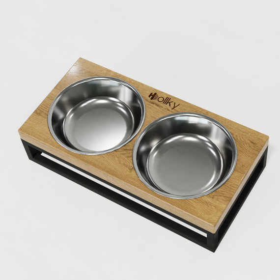 Миски на підставці для маленьких собак та котів Hollky Base XS (2 × 0,25 л) BXS-28145-BLNT | Зображення 6