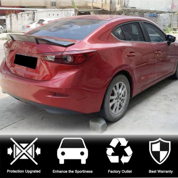 Спойлер (SD, Карбон) для Mazda 6 2012-2024 рр | Зображення 3