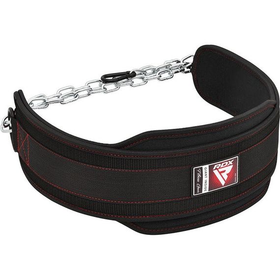 Пояс для обременений с цепью RDX T7 Dipping Belt 2 Layer неопреновый Black | Зображення 1