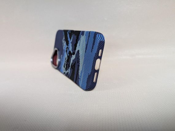 Чехол для iPhone 16 / Айфон 16, LUXO Life Carbon, ультратонкий, MagSafe, синий | Зображення 3