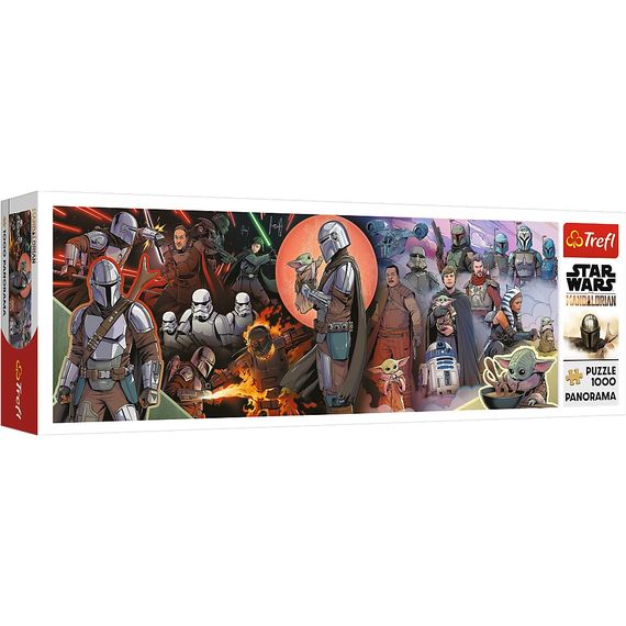 Пазлы "Приключения мандалорца" 1000 элементов Панорама 29052 Trefl, в коробке (5900511290523)