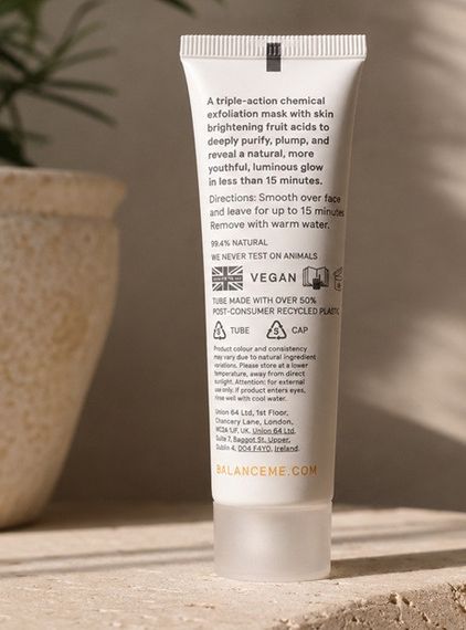 Маска для обличчя Balance Me AHA Glow Mask 20 ml | Зображення 1