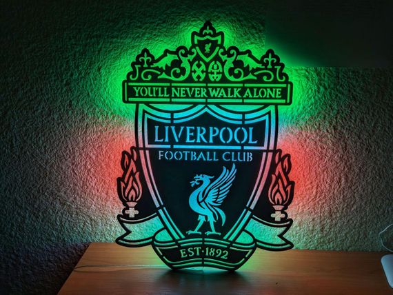 Панно декоративна картина на стіну Ліверпуль ФК LED підсвітка 444х600 acr-p000133 | Зображення 1