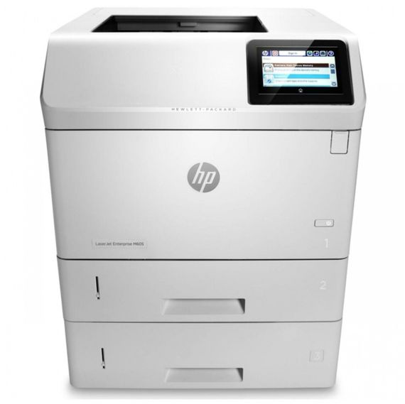 Принтер HP LaserJet Enterprise M605x / Лазерная монохромная печать / 1200x1200 dpi / A4 / 55 стр/мин / Ethernet, USB 2.0 / Дуплекс б/у