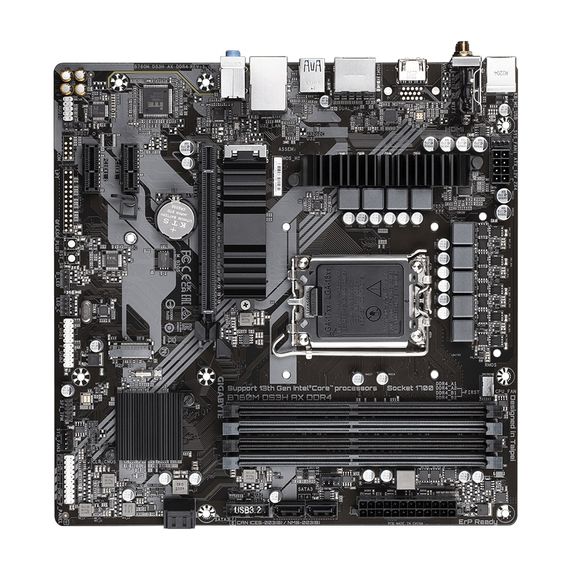 Материнская плата GIGABYTE B760M DS3H AX DDR4 s1700 B760 4xDDR4 M.2 HDMI DP mATX B760M_DS3H_AX_DDR4 | Зображення 2