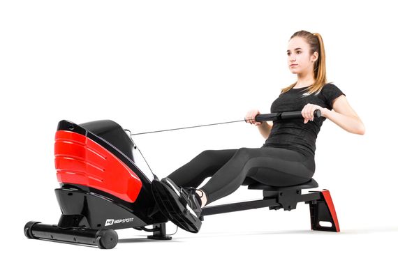 Гребний тренажер Hop-Sport HS-060R Cross червоний | Зображення 6