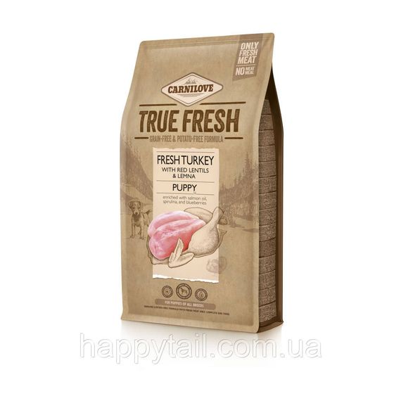 Беззерновой корм Carnilove True Fresh Turkey Puppy для щенков, свежая индейка, 1.4 кг