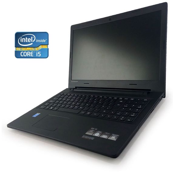 Ноутбук Lenovo IdeaPad B50-50 / 15.6" (1366x768) TN / Intel Core i5-5200U (2 (4) ядра по 2.2 - 2.7 GHz) / 8 GB DDR3 / 128 GB SSD / Intel HD Graphics 5500 / WebCam / DVD-ROM / Win 10 Pro б/у