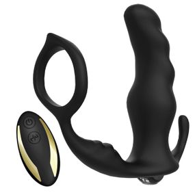 Масажер простати Knight black (with remote) sexstyle