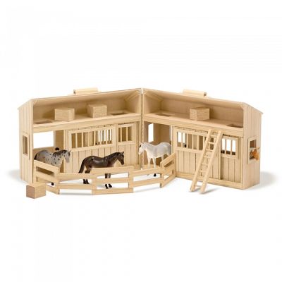 Ігровий набір Melissa&amp;Doug Дерев&apos;яна конюшня з конячками (MD3704)