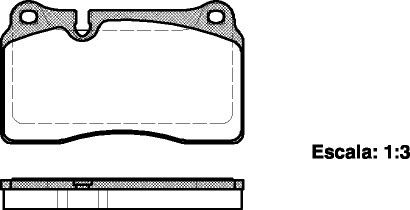 Колодки передні гальмівні VW Touareg 3.0-6.0 02-16,8 mm (brembo), WOKING (P1300300) | Зображення 6