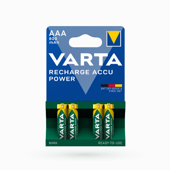 Акумулятор AAA/HR03 800mAh (бл-4шт) VARTA