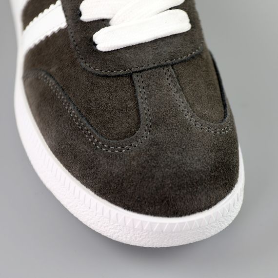 Кеди жіночі замшеві 591413 Темно-сірі 36 37 38 39 40 41 | Зображення 3