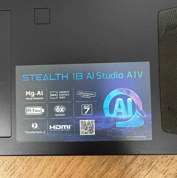 Ноутбук MSI Stealth Studio 4K 120Hz MiniLed Ultra 9 185H 32Gb SSD 1Tb RTX 4080 Б/В | Зображення 5