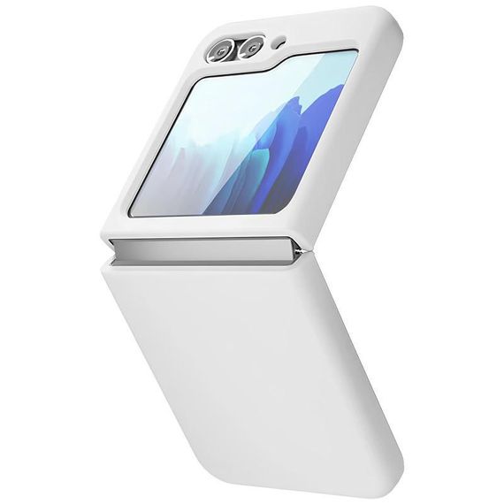 Чохол Foldables Silicone Cover Lakshmi (AAA) для Samsung Galaxy Z Flip5 Білий / White | Зображення 1